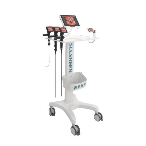Chariot mobile pour endoscope vétérinaire portable (610mm-1500mm).
