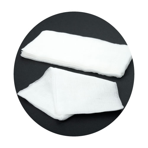 100 x Kompresse aus Vliesstoff, 7.5 x 7.5cm, 4-lagig