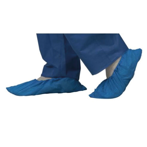 [CRIE2010] 1000 x Couvre-chaussures en polyéthylène, Bleu, Taille universelle