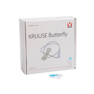 [121717] 50 x Cathéter KRUUSE Butterfly 21G vert