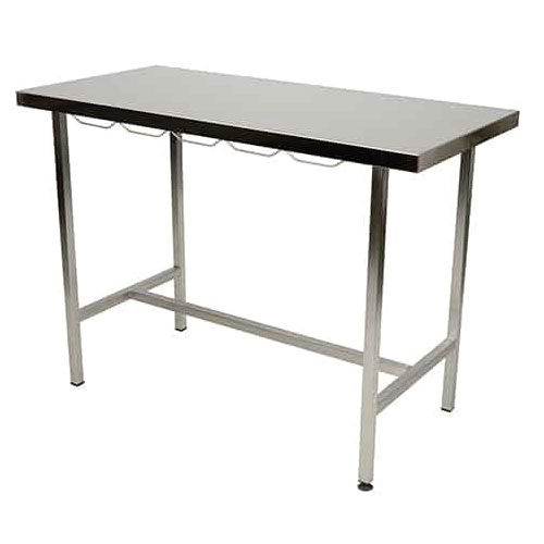 [TA300000] Table de consultation plateau plat inox