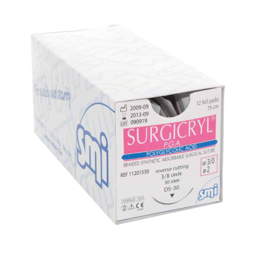 [16151519V] 12 x SURGICRYL MONOFAST DS19 - EP1.5 - USP 4/0 - Violet - 75 cm