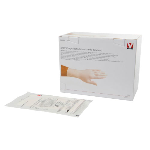 [980056] 50 x KRUTEX Gants de chirurgie poudrés stériles 8.0