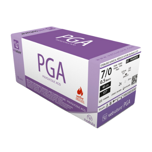[PGA07DS] 12 x PGA - EP0,7, USP6/0, 45cm - 2x spatula 3/8 8mm